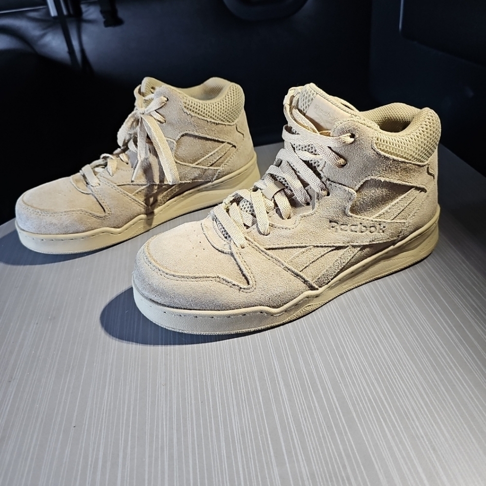 Reebok Work Unisex Desert Tan Work EH Comp Toe Shoes Size 6W/8W RB 2950 EUC